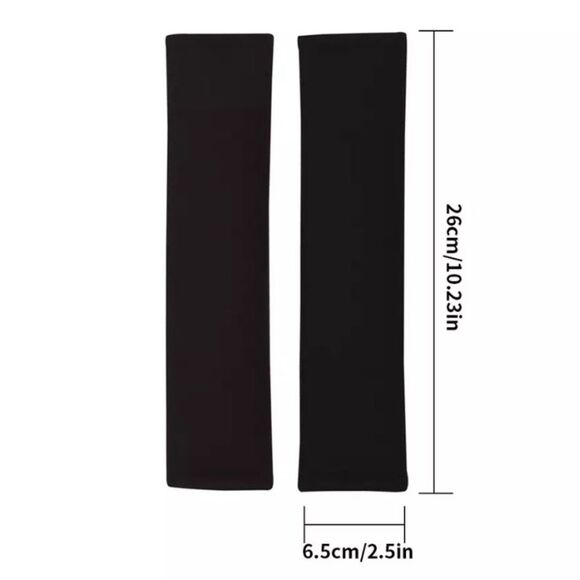 Custom, Medical Alert, Red & Black, Seat Beat Strap Cover, 2Pack, NEW - Picture 7 of 13